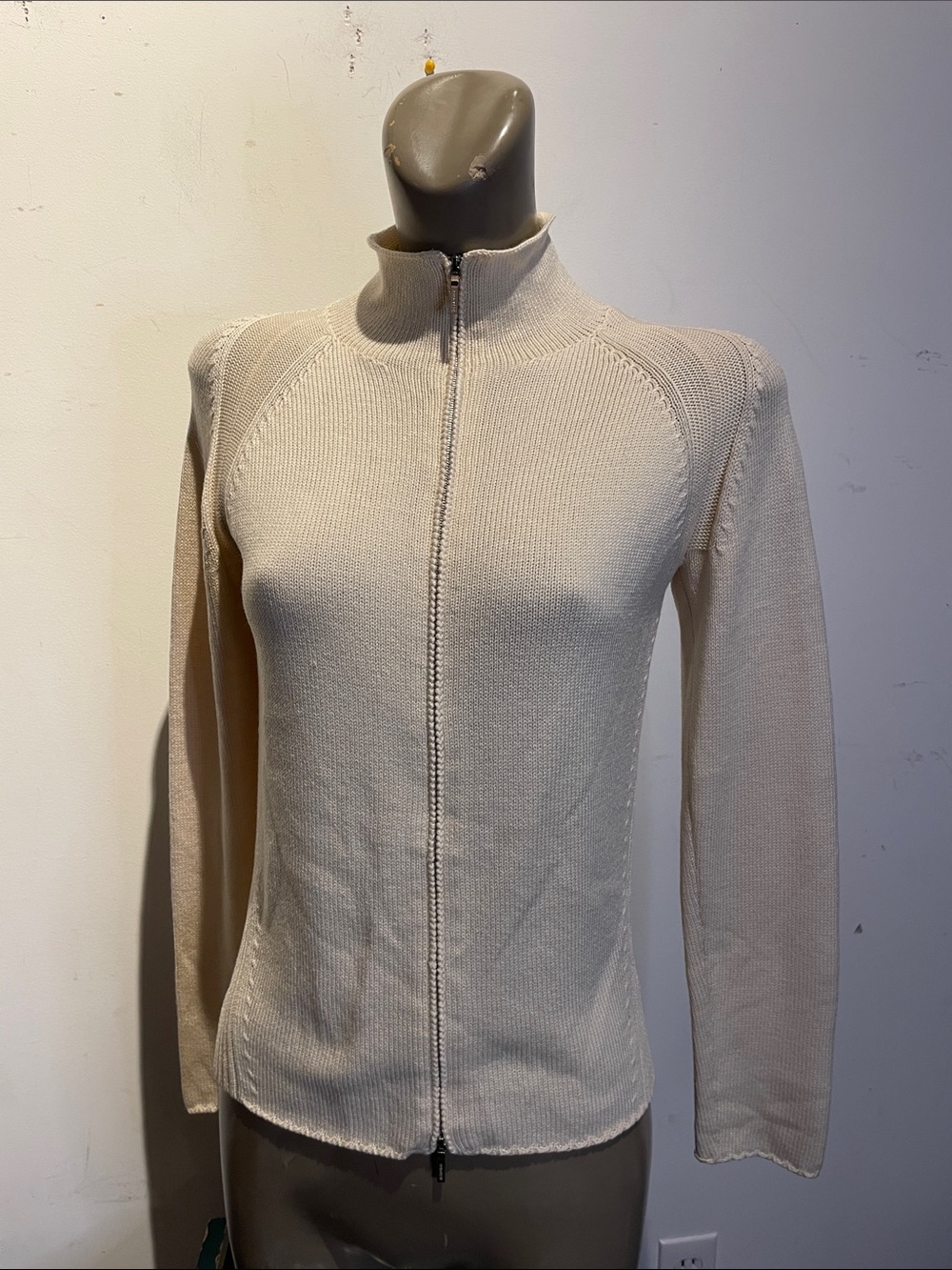 Jil Sander vintage knit sweater zip up
